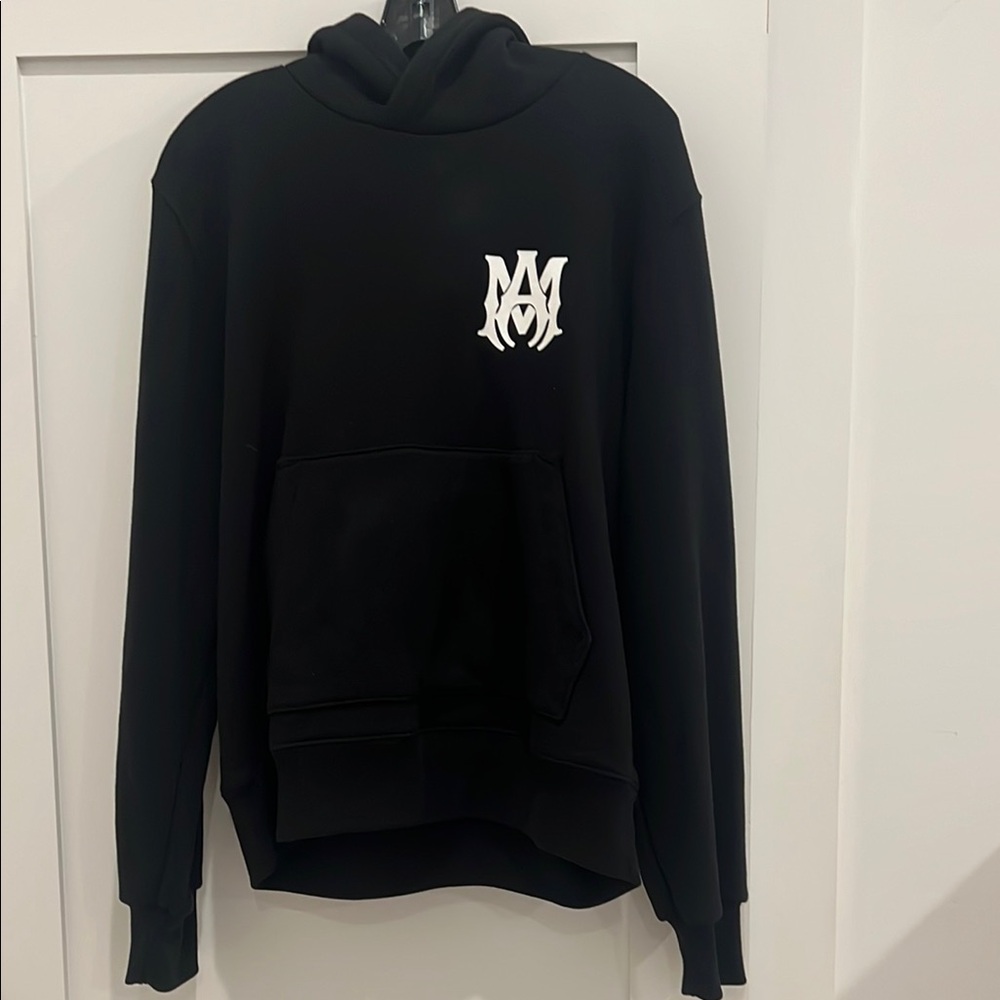 Amiri Mens Black Ma Core Logo Hoodie in men’s size Small. In excellent condition